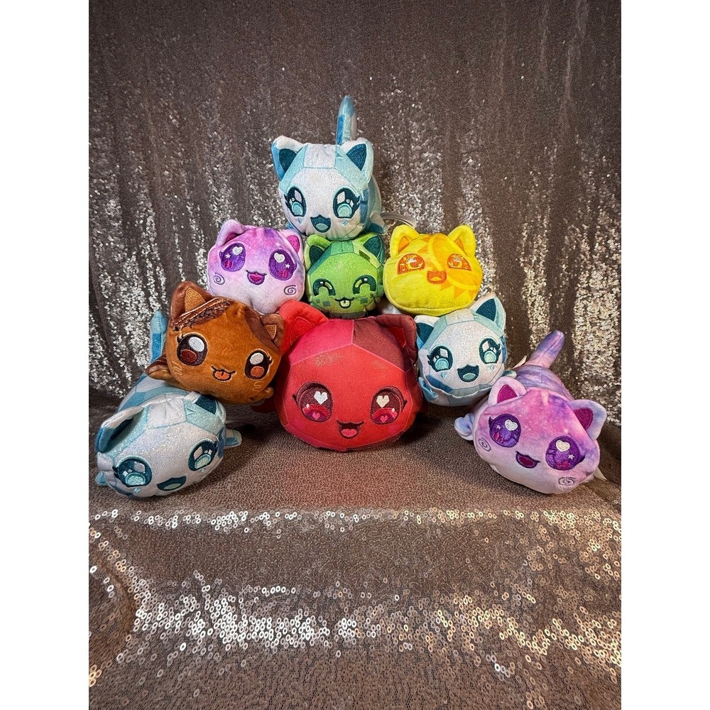 Aphmau MeeMeows Mystery Plush Lot - Celestial & Precious Gems Series (Set of 9)
